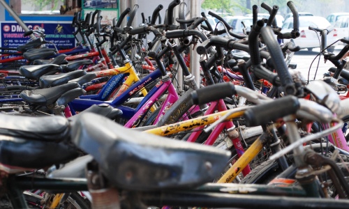 Cycle Renting at DU Metro Station