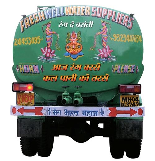 Truck Bumper Sticker Save Water