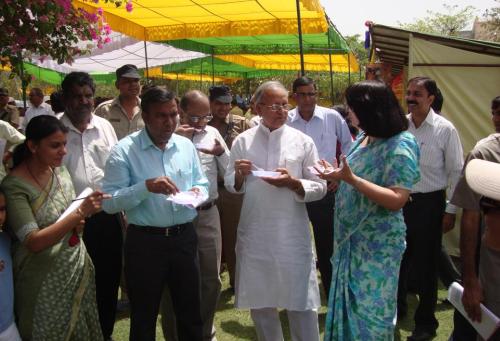 Haryana State Renewable Energy Minister at the Energy Fair 2010
