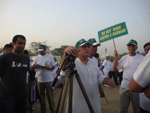 Jairam Ramesh at the Green Walkathon on World Environment Day 2011