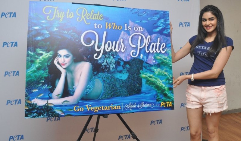 Actress Adah Sharma launches PETA Go Vegetarian Poster
