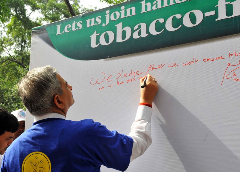 Pledge to Stop Consumption on World No Tobacco Day