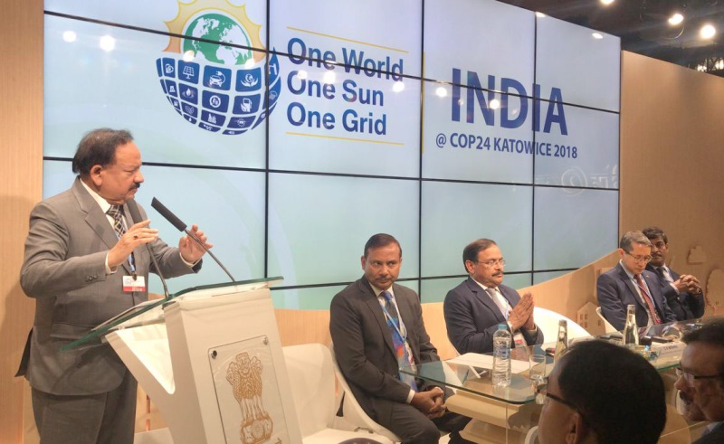 One World One Sun One Grid, India’s Message at COP 24