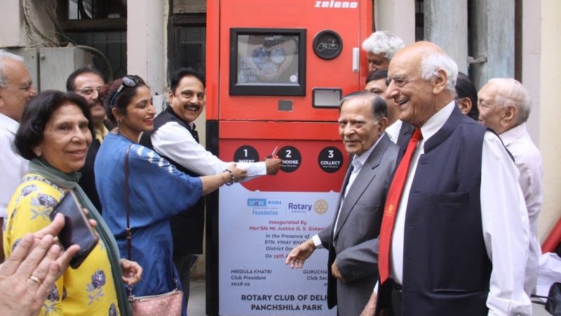 Rotary Club Installs Reverse Waste Vending Machine at High Court