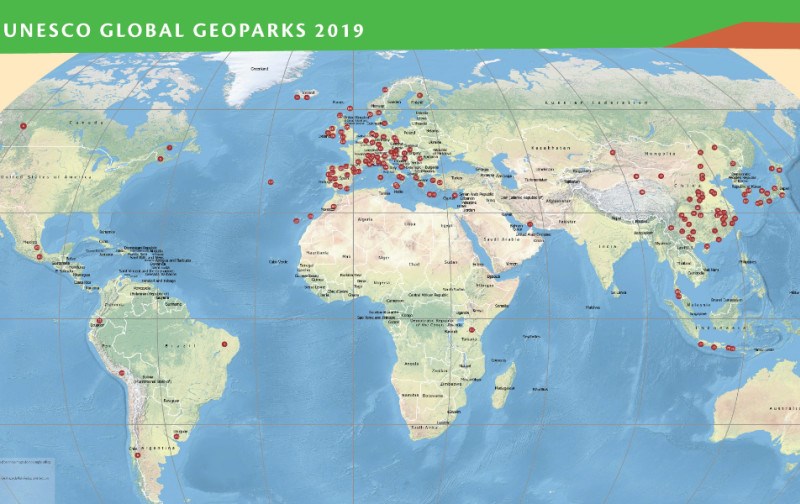 geoparks world map