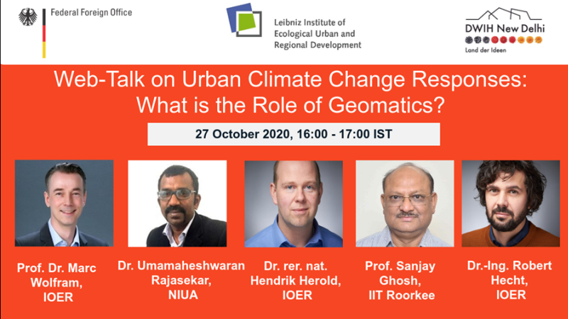 Webtalk on Role of Geomatics in Urban Climate Change Responses