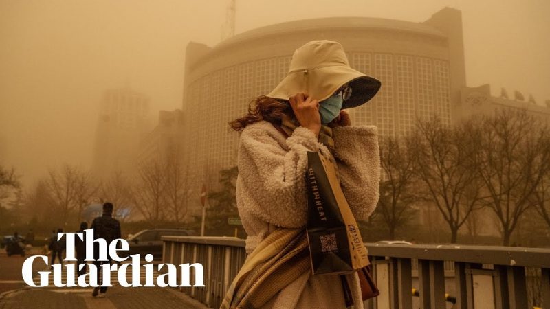 Sandstorm and Pollution Turn Beijing Sky Orange