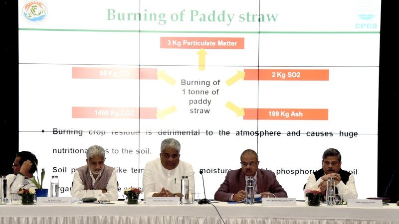 Environment Minister at workshop for preventing stubble burning