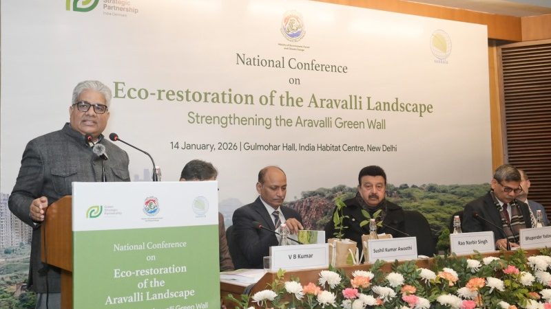 Environment Minister Inaugurates Aravalli Restoration Conference