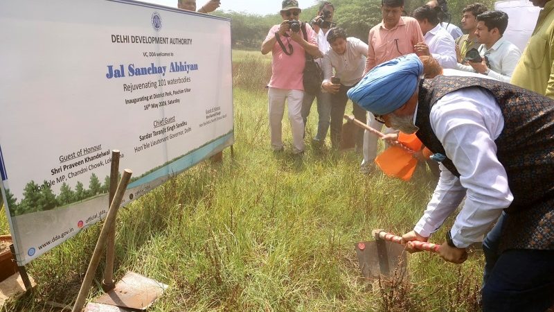 Delhi LG Launches Water Conservation Drive